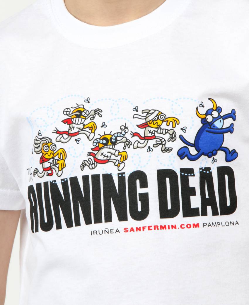 camiseta nino running dead