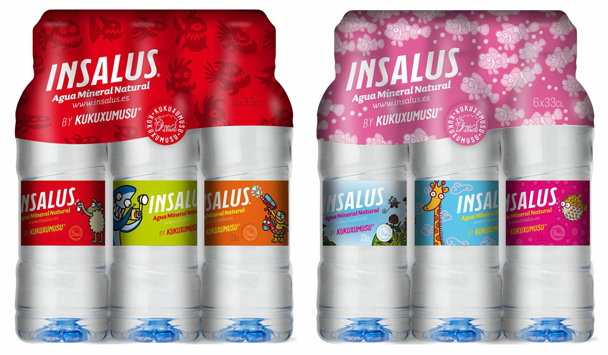 Packaging diseñado por Kukuxumusu para Insalus.